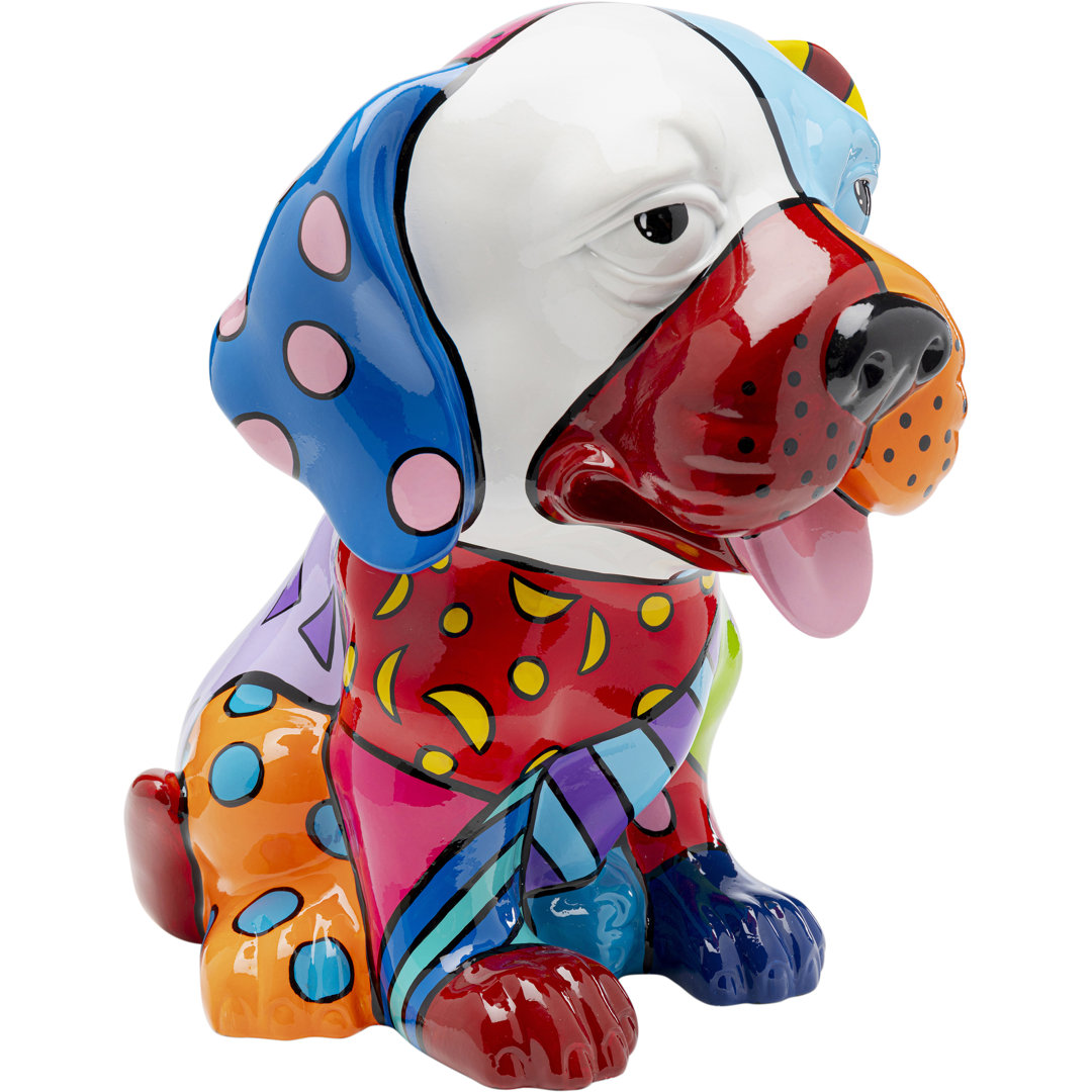 Deko Figur Dog Patchwork