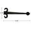 Charnière de porte simple à fixation en surface h 5,88 po x l 15,38 po
