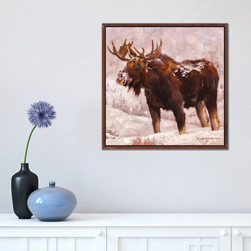 Resilient 1 Piece Painting on Canvas, 45.72cm H x 45.72cm W x 3.81cm D, Classic Brown Wood Framed