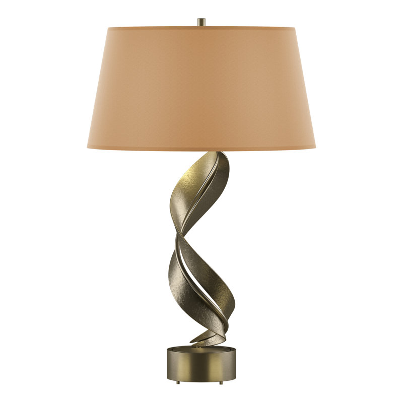 Folio 25.1" Table Lamp, Natural Anna, Soft Gold