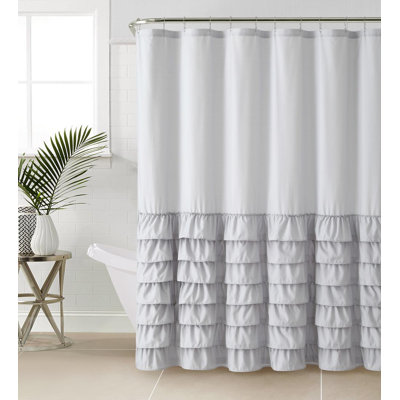 Schantz 70" W Polyester Single Shower Curtain
