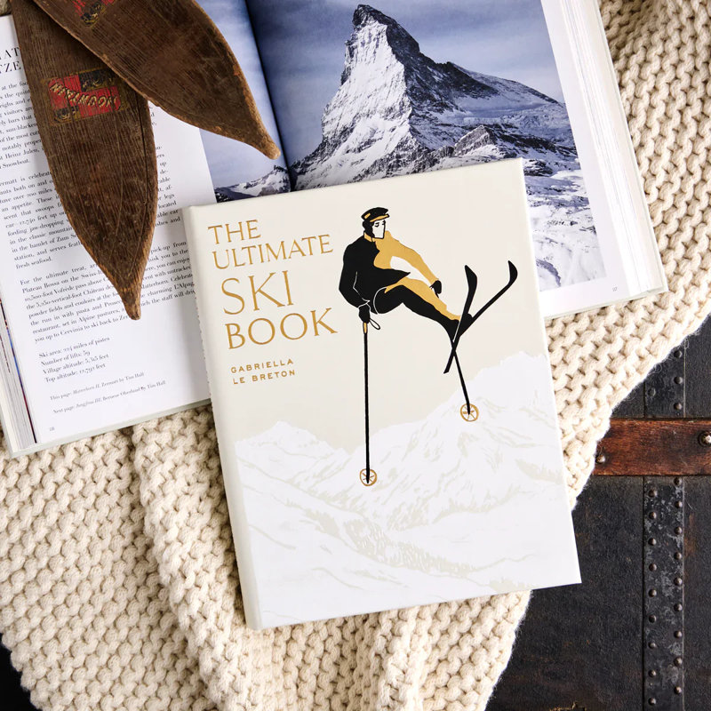 Graphic Image The Ultimate Ski Book, Coffee Table Book, Leather, Ivory
