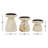 3 Piece Wood Tabletop Candlestick Set-136685337