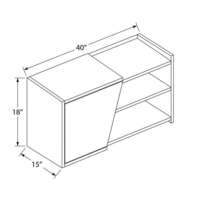 Banc de rangement pour chaussures Ainsley