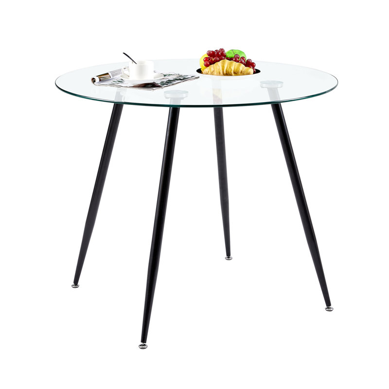 Alida 2 -Person Tempered Glass Dining Set