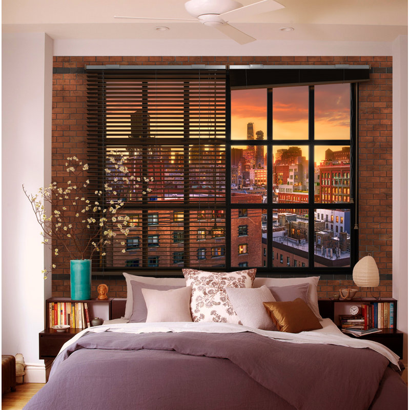Bostow Brooklyn Brick 2.54m x 3.68m Wall Mural
