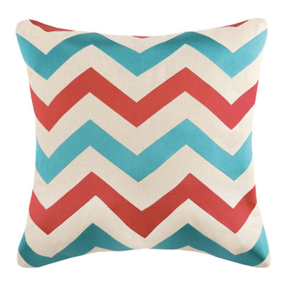 Embroidered Linen Throw Pillow