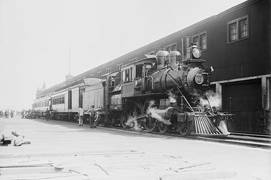 " Harriman Locomotive ", 24" H x 36" W x 1.5" D