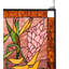 Tiffany Tropical Floral Stained Glass Window