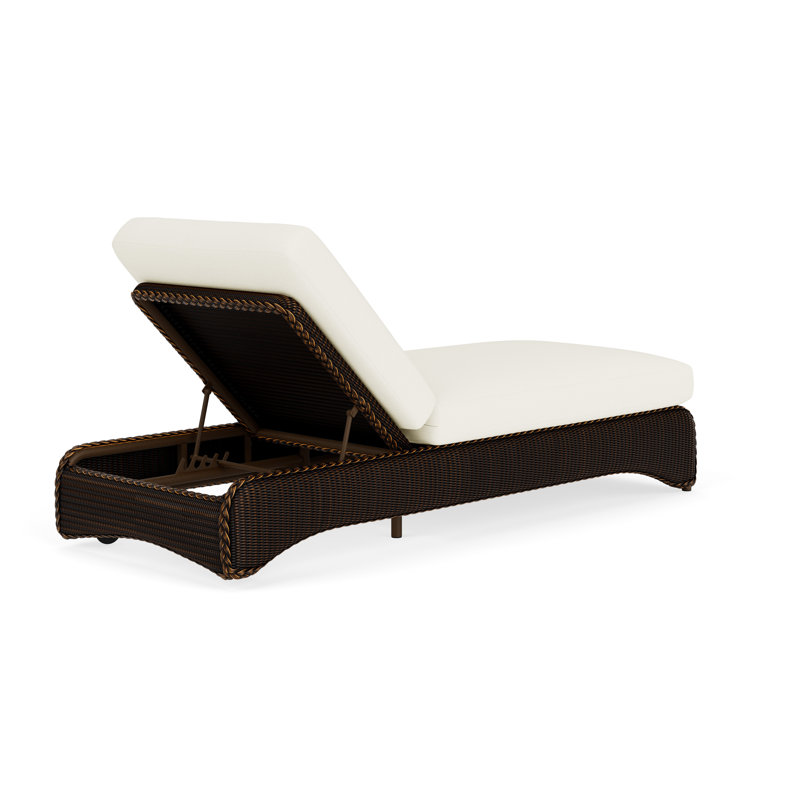 Loom Outdoor Chaise Lounge, Mink, Sailcloth Salt