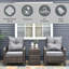 Hulme 2 Seater Rattan Conversation Set-57188359-57188360