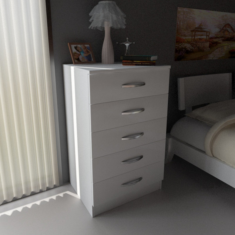 Carrico 55cm W Manufactured Wood Bedside Table