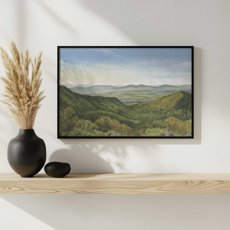 «Ridge Viewpoint I» par Michael Willett, reproduction d'art, Tanné, H 12 po x l 16 po