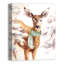 « Fawn Wearing a Green Scarf », reproduction d'impression sur toile