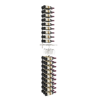 Izac 45 Bottle Wall Mounted Wine Bottle Rack