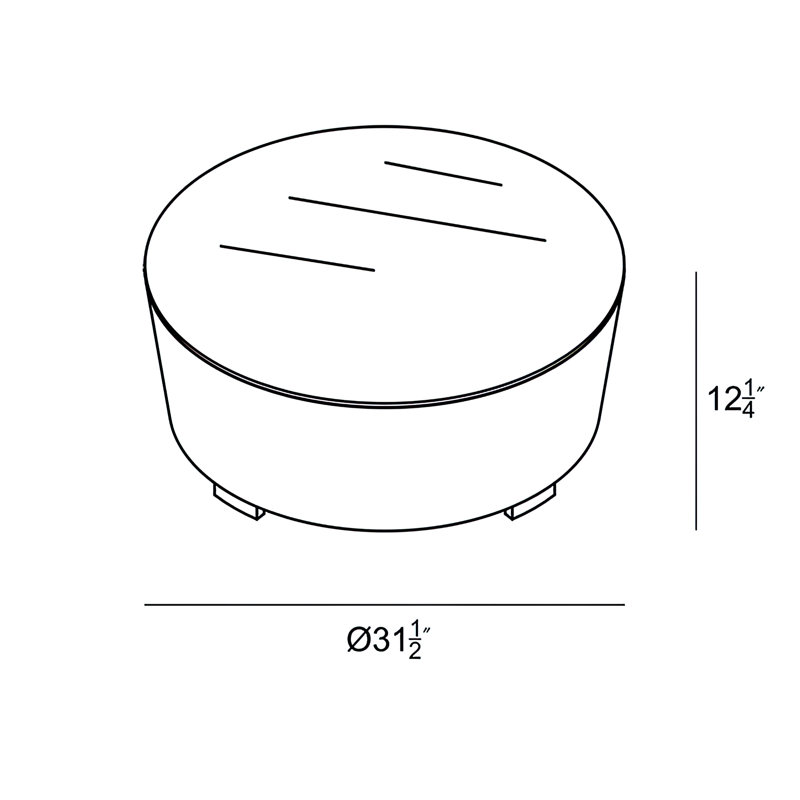 Urbana Outdoor Round Coffee Table
