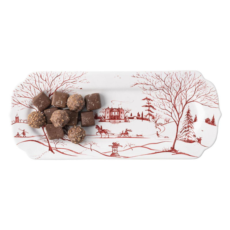 Country Estate Winter Frolic 15" Hostess Tray