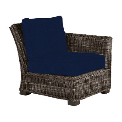 Rustic Woven Sectional Right - Black Walnut