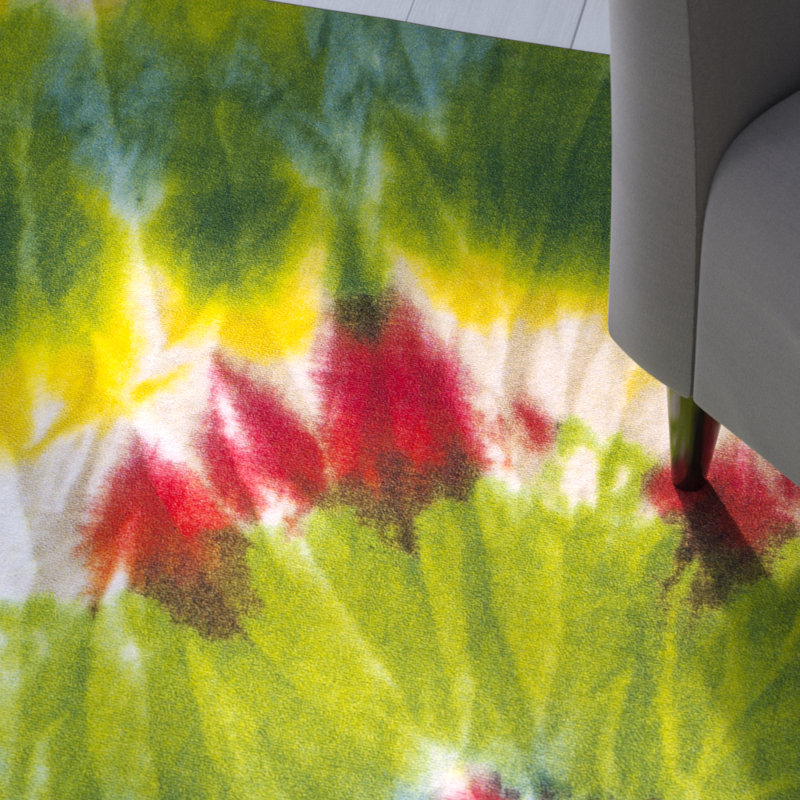 Tapis floral lavable à la machine Dawna Performance, Rectangle 7 pi 9 po x 10 pi