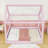 Full-Size Corduroy Upholstered House-Shaped Daybed with LED Light-1602319669