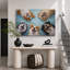 Illustration de joyeux groupe de chiens, images de salon, impression sur toile encadrée-131636394-131636393