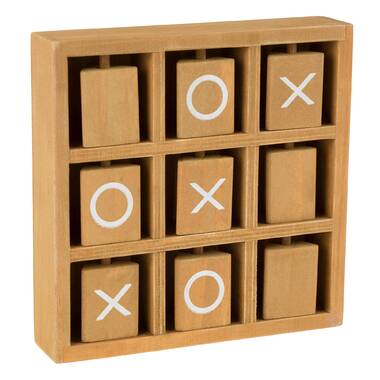 Xo Tic Tac Toe Wooden Game Toy Educational, Entertainment, Leisure