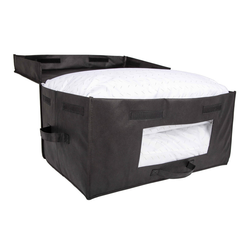 Rebrilliant Fabric Decorative Bin, Black