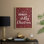 Holly Jolly Christmas, reproduction encadrée en bois massif