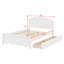 Lit plateforme avec rangement et 2 tiroirs pour la chambre à coucher-1740418708