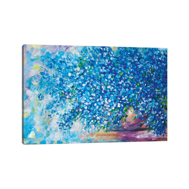Forget-Me-Not - Wrapped Canvas Painting, 20.32 cm H x 30.48 cm W