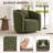 Boucle Polyester Upholstered Swivel Armchair-1201399734