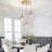 Junathean 1 - Light 10.23"Wide Gold Dome Pendant with Petal Glass Lampshade with Cord-106895392-122780815