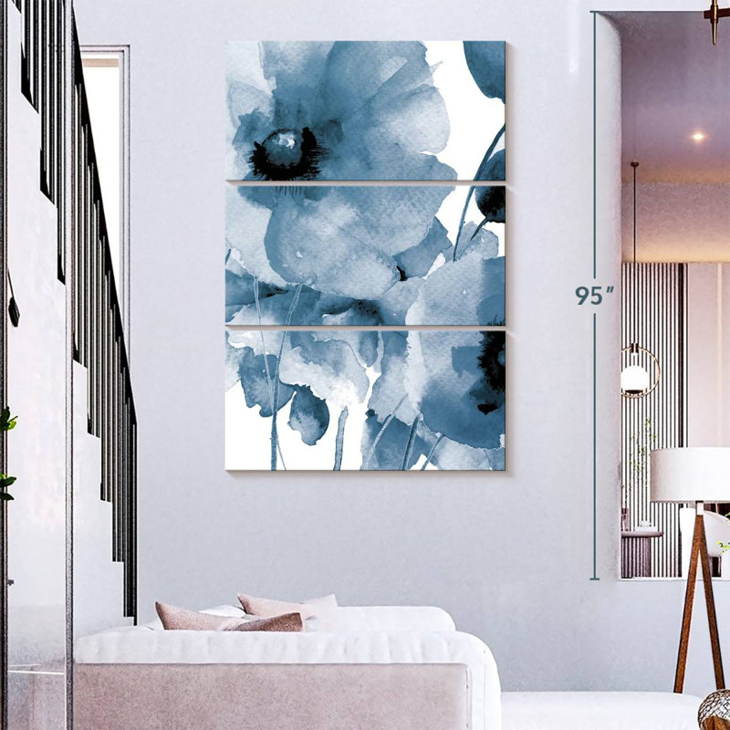 Harnek, il pleut des fleurs I, H 74 po x l 48 po