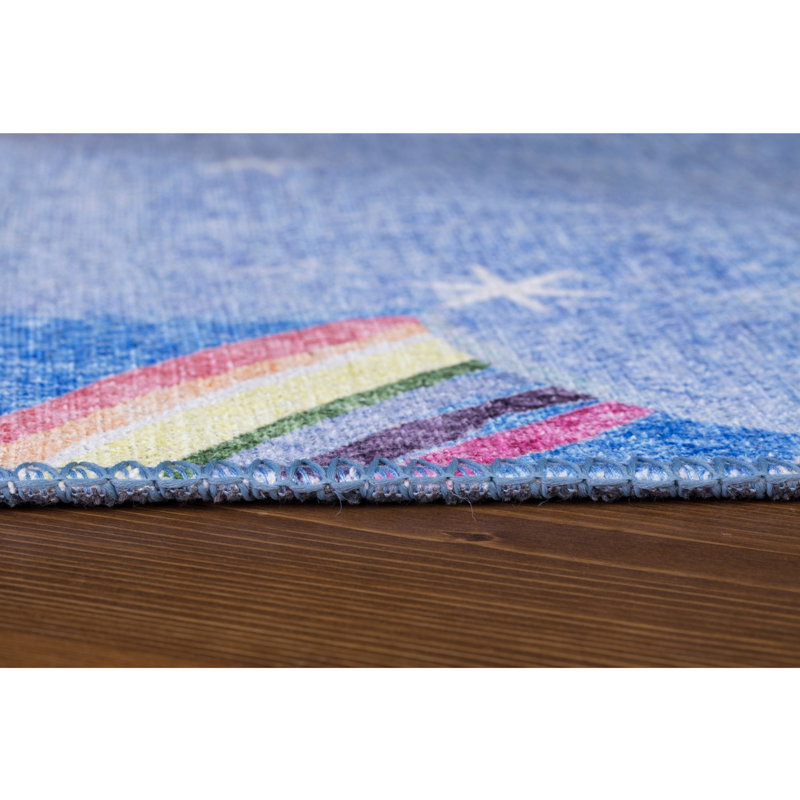Tapis luxueux lavable à la machine, 4,9 x 7,5 pieds, 100% polyester, 1850 g / m², hauteur des poils: 0,2 pouce | Envers écologique en polyester recyclé | Parfait pour le salon et la chambre à coucher, conception douce et durable