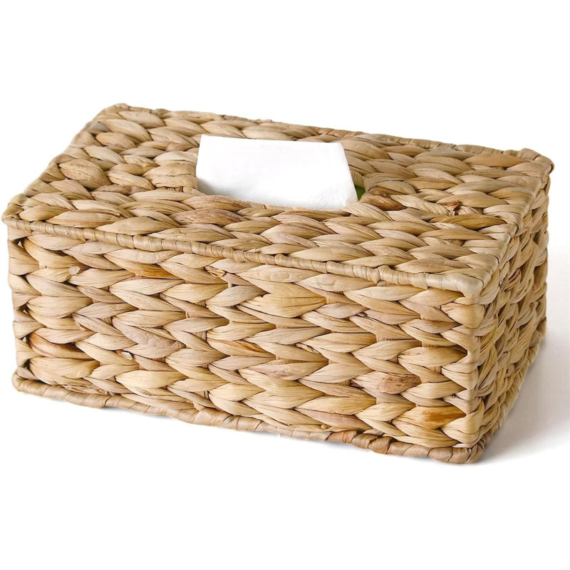 Rectangular willow tissue box cover