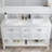 61'' Marble Double Bathroom Vanity Top with Sink