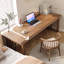 Bureau moderne simple rectangulaire en bois massif-1973685830