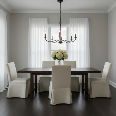 Abells Five Light Chandelier from Generation Lighting 