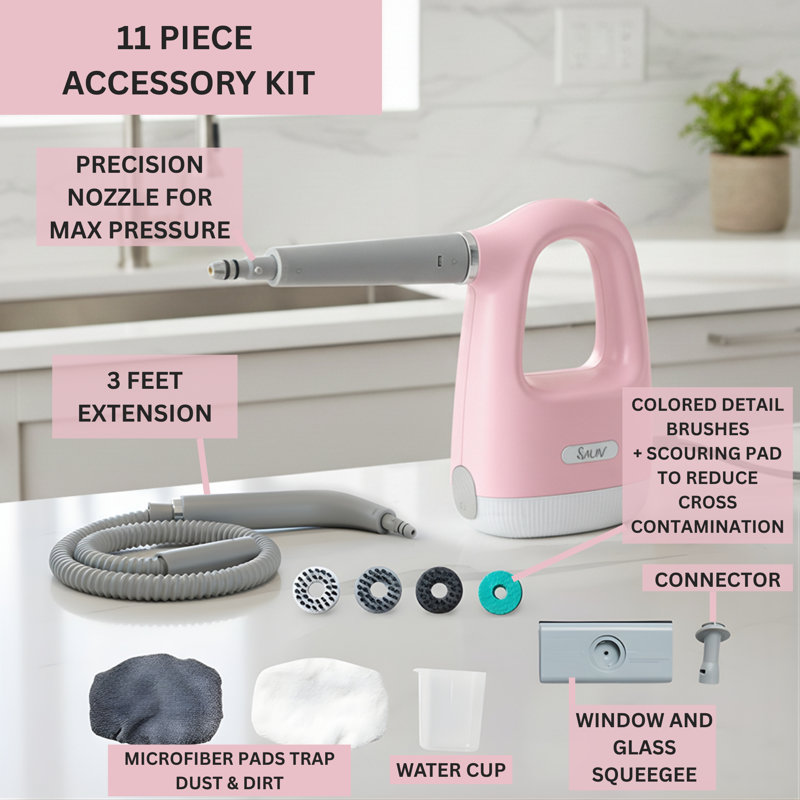 Nettoyeur vapeur SALAV CS-100 Cleansteam, Rose