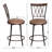 Kondo Swivel Upholstered Counter Stool with Metal Frame-1042680739