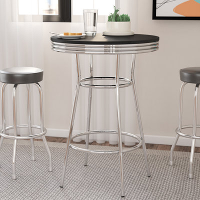 Hagert Round Metal Base Dining Table
