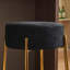 Round Bar Stool, Set of 2 - Contemporary Upholstered Dining Stools for Kitchens, Cafes and Bars - Includes Sturdy Support Legs-1259254757-1259254761-1259254760