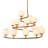 Brissac 16 - Light Tiered Chandelier