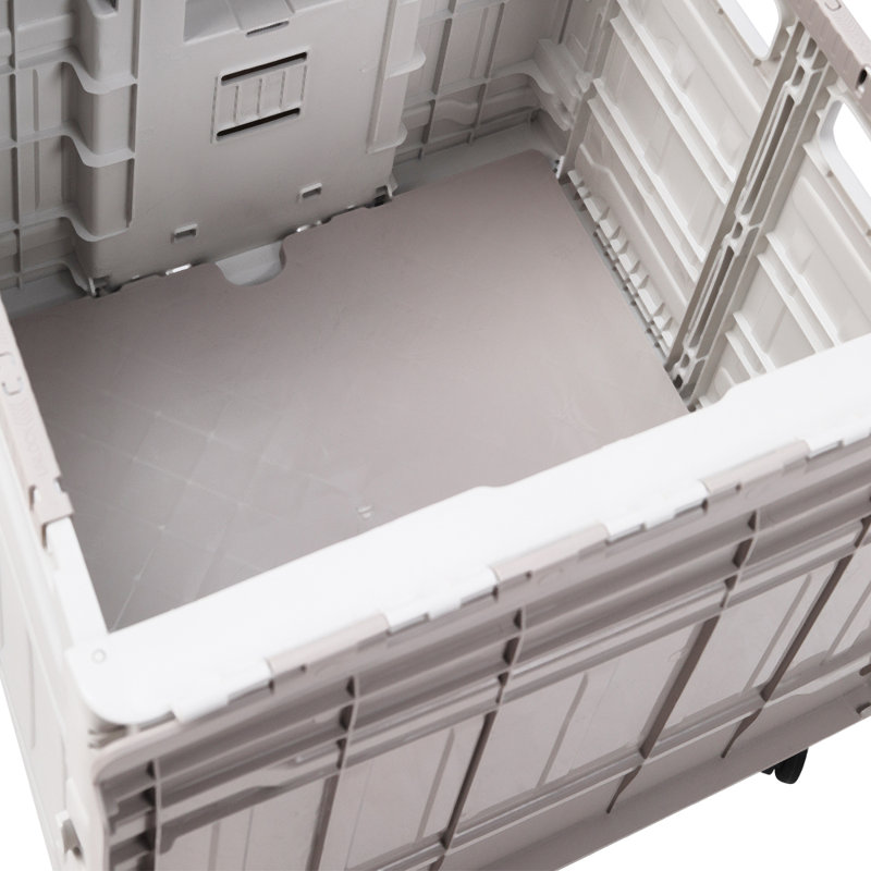 Utility Cart with Wheels, 43.50cm H x 43.50cm W x 44cm D, White
