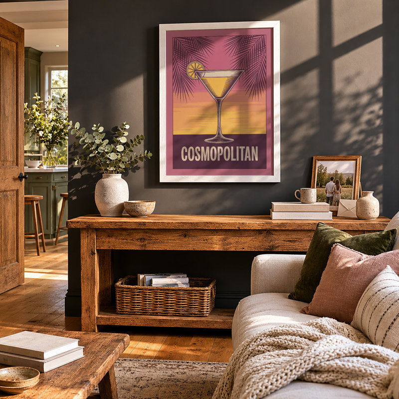 Cosmopolitan Hour Art Deco - Framed Print, A1 - 84.1 x 59.4 cm, White