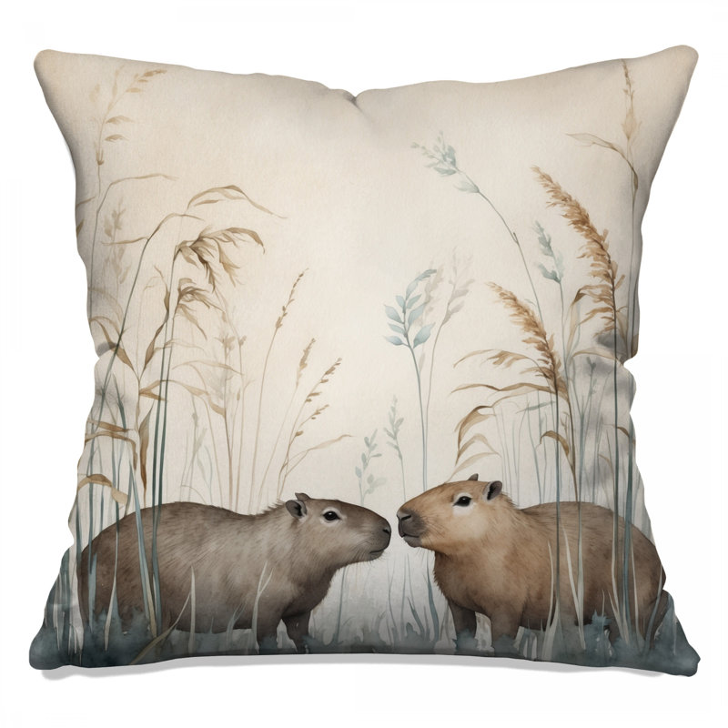 Coussins Capybara, 26 x 26 pouces