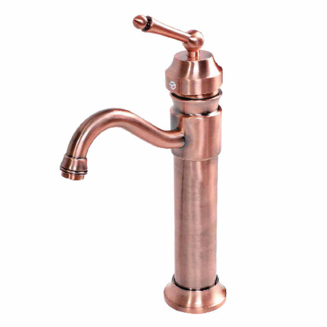 Antique Copper Bathroom Faucet Solid Brass Faucet S Style One Handle Faucet The Renovators Supply Inc.