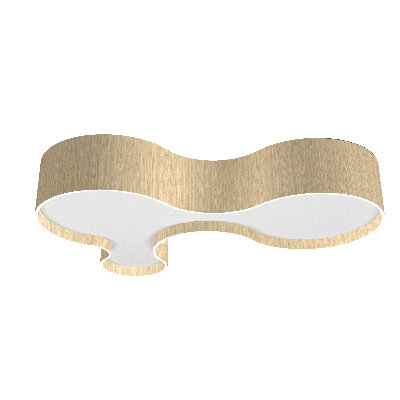 Organic Acrylic LED Flush Mount