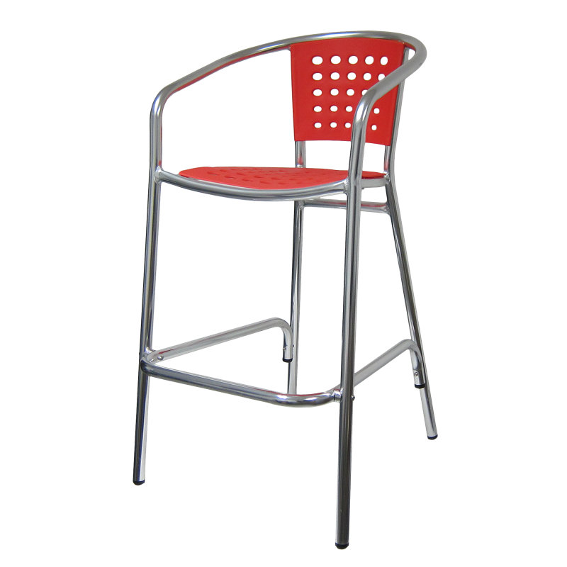 Tabouret de bar Brado, Rouge