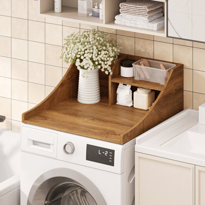 Comptoir de laveuse / sécheuse à 2 couches pour comptoir de buanderie avec tablette de rangement